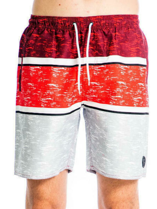 Costum De Baie Bărbați Pantaloni Scurți Multicolor Cu Dungi
