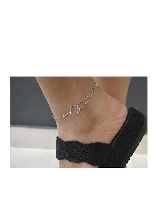 Oxzen Bracelet Anklet Chain made of Silver Gold Plated