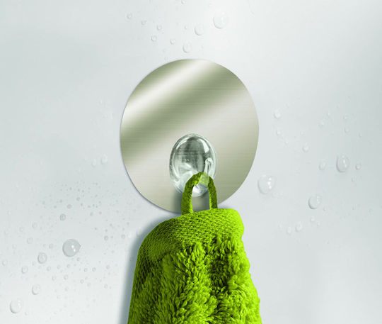 Kleine Wolke Static Haken Badezimmer Einzeln Saugnapf 7.7x7.7cm Silber Kleine Wolke Static Haken Badezimmer Einzeln Saugnapf 7.7x7.7cm Silber