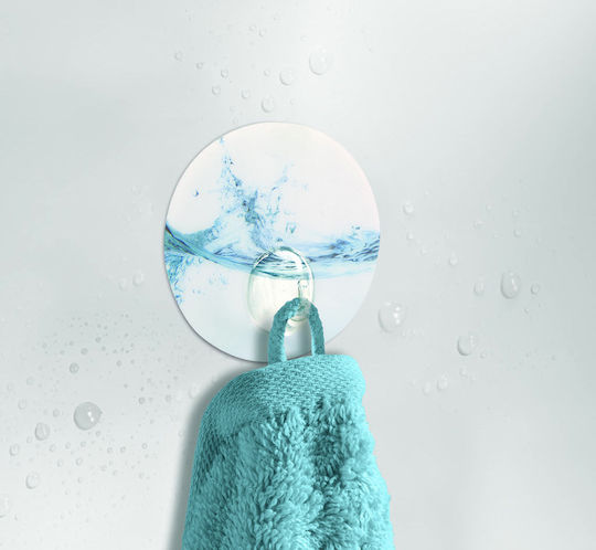 Kleine Wolke Wave Static 8414720887 Cârlig de Baie Simplu cu ventuză de aspirație 7.7x7.7cm Multicolor Kleine Wolke Wave Static 8414720887 Cârlig de Baie Simplu cu ventuză de aspirație 7.7x7.7cm Multicolor