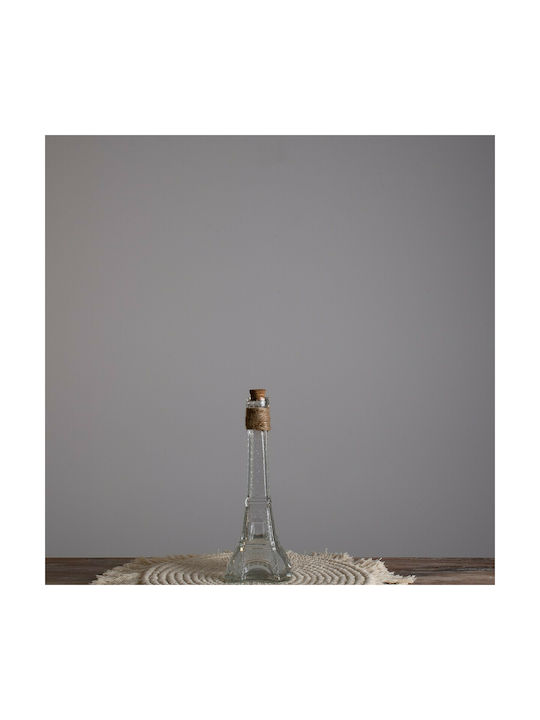 GloboStar Decorative Vase Lucy Transparent 10x10x23.3cm