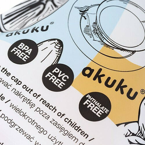 Akuku Plastic Baby Food Pouch 5pcs Transparent bws-