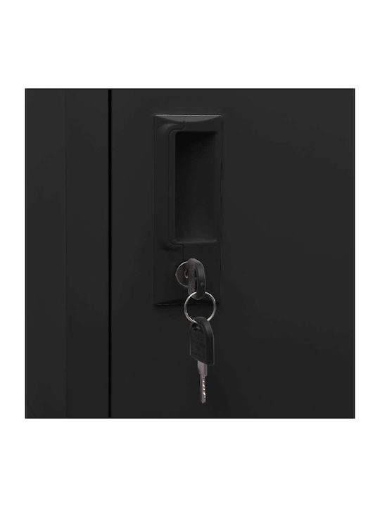 Шкаф Метал Черно 38x45x180бр