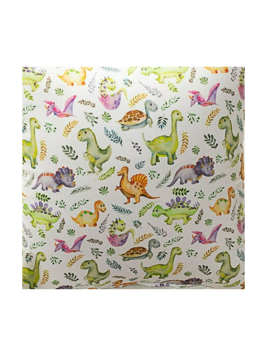 Teoran Kids Rod Pocket Curtain Dino Multicolour 52012068 140x260cm