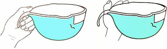 Baby to Love Комплект за Хранене Whale от Пластмаса Син 3бр за 6+ месеци