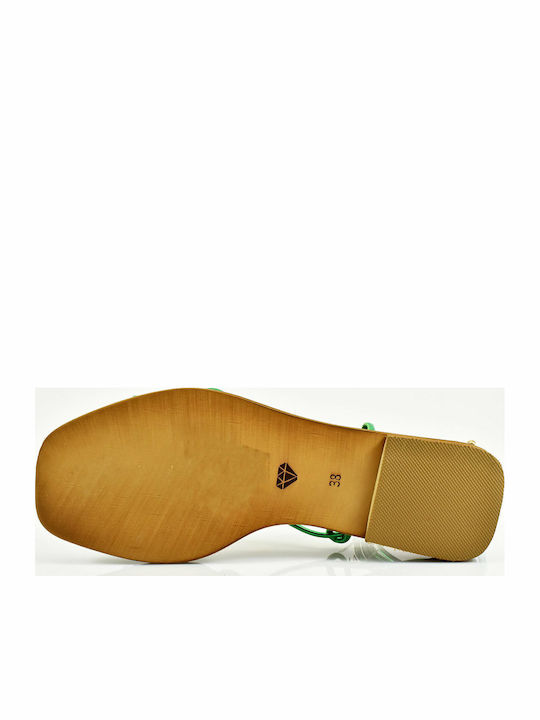 Wired Women's Flat Sandals in Green Color