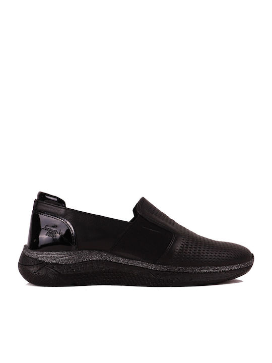Anatomic Women's Leather Slip-Ons Black