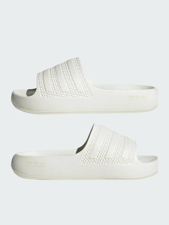 Adilette Slides Șlapi Damă În Culoare Albă
