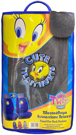 Carner Front Car Covers 2pcs Towel Tweety Gray