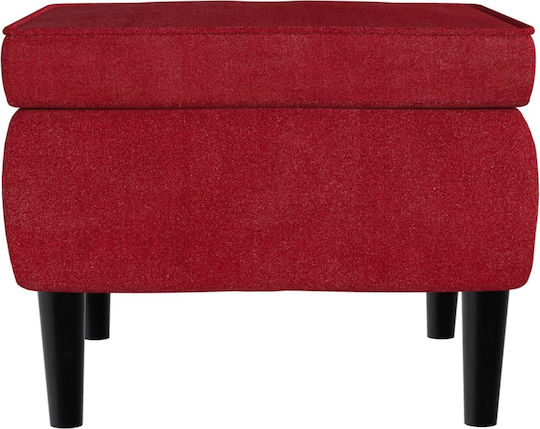 Stoff Fußhocker Bordeaux 55x54,5x42cm