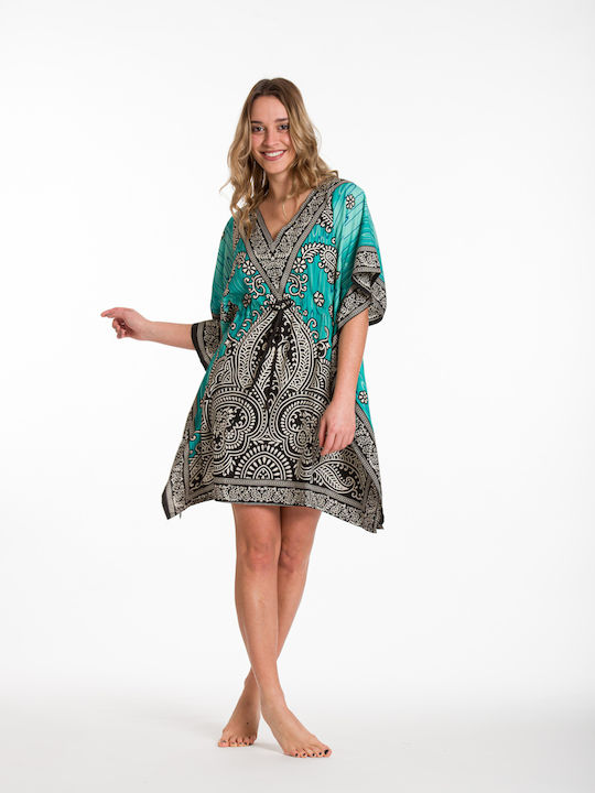 Rima Beachwear Women's Mini Caftan Beachwear Green