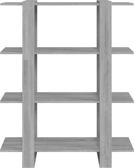 Bibliotecă Gri 100x30x123,5 cm