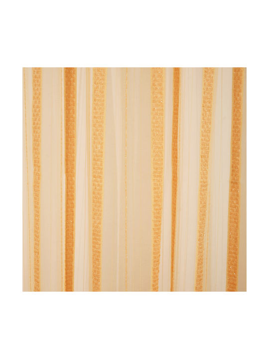 Viopros Curtain with Pencil Pleat 14324 Orange 663836 140x270cm