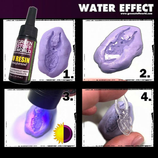 Green Stuff World UV Resin Clear Culoare Modelism Water Effect 30ml