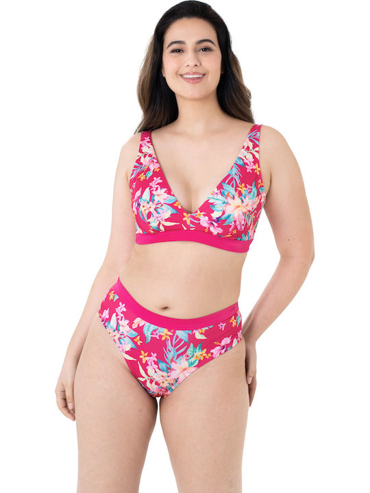 Vanua Levu Bikini Slip High Waist Fuchsia