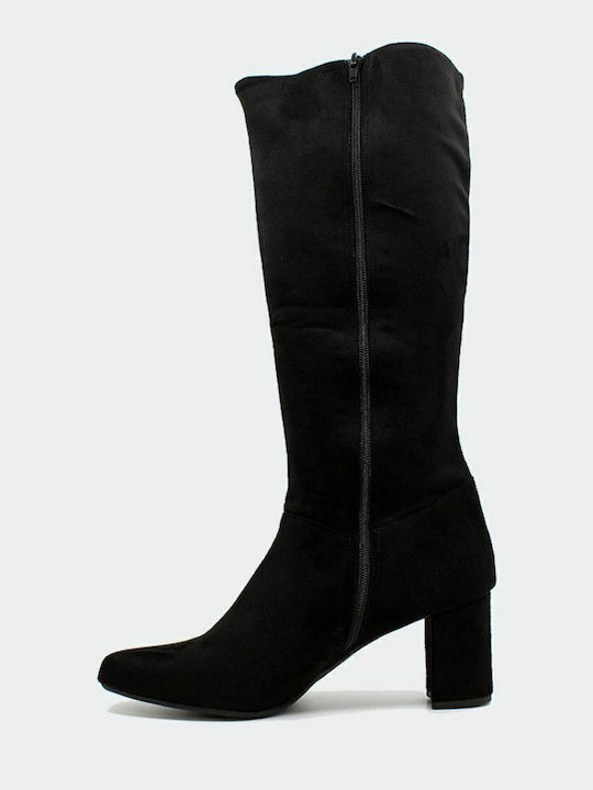 760 Suede Γυναικείες Μπότες Μαύρες