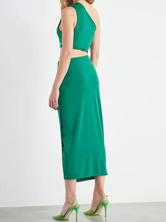 SugarFree Maxi Evening Dress Forest Green