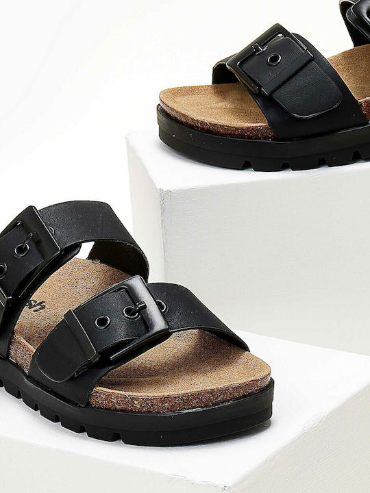 Sandale Casual Damă Flatforme Negru
