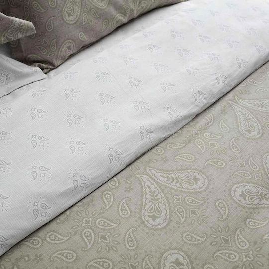 Vesta Home Duvet Cover Set Cotton Satin Queen with 2 Pillowcases 230x240 Firenze 02