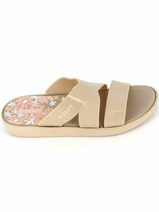 B-Soft Frauen Flip Flops in Beige Farbe