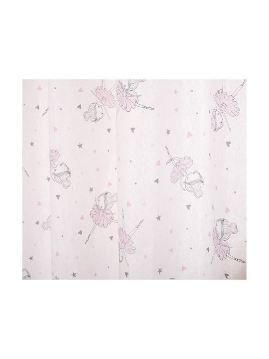 Viopros Kids Rod Pocket Curtain Eliana White 664062 280x270cm