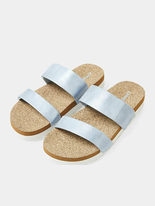 Cork Women's Flat Sandals Light Blue