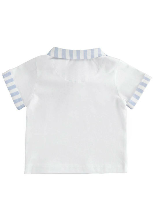 iDO Kids Polo Short Sleeve White