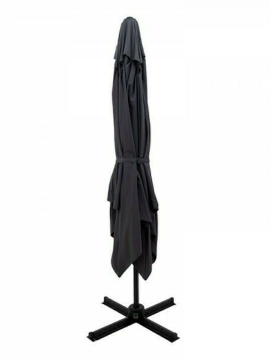 Hanging Circular Aluminum Raffaella Anthracite 3m