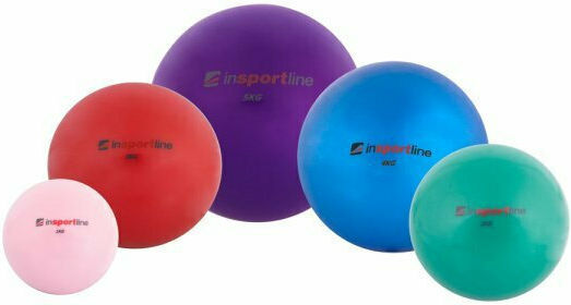 inSPORTline Mini Μπάλα Pilates 9cm , 1kg σε Ροζ Χρώμα
