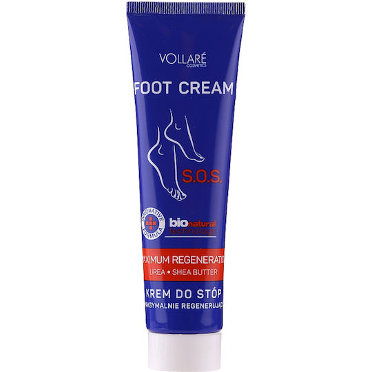 Vollare Cosmetics De Luxe Moisturizing Cream Regeneration Feet with Urea 100ml