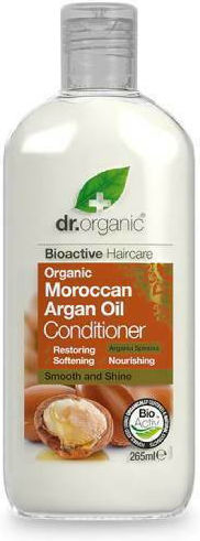 Dr.Organic Органичен Балсам За Коса С Мароканско Арганово Масло За Реконструкция Хидратация И Хранене 265мл