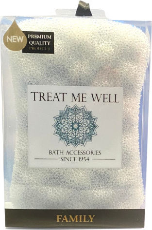 Treat Me Well Family 2 in 1 Κλασσικό Σφουγγάρι Μπάνιου Απολέπισης Μπλε 1τμχ