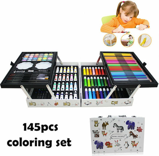 Painting Set in Case 34.5x23.5cm 145pcs 634522