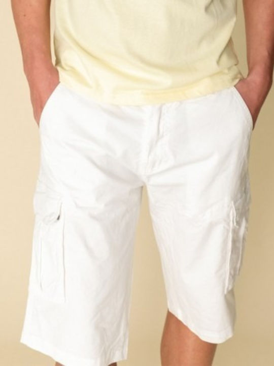 Herrenshorts Cargo Weiß