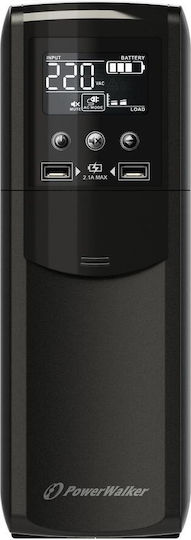 Powerwalker VI 1200 CSW FR UPS Line-Interactive 1200VA 720W with 4 Schuko Power Plugs