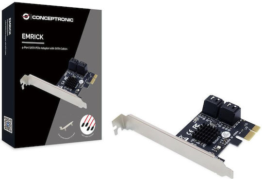 Conceptronic Κάρτα PCIe σε 4 θύρες SATA III