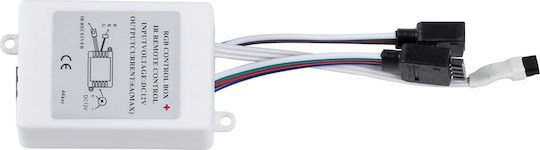 GloboStar Αδιάβροχη Ταινία LED 12V RGB Φως 2x5m Τύπου SMD5050 με Τροφοδοτικό & Τηλεχειριστήριο