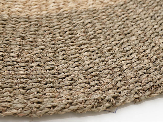 Soulworks Agam Handmade Rug Round Summer Wicker Brown