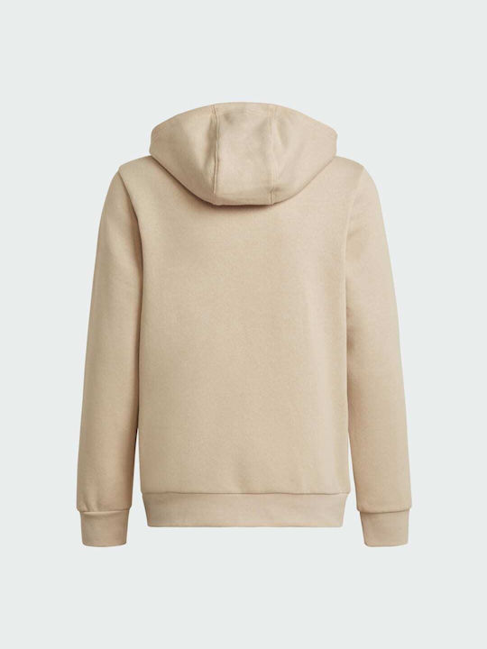 Adidas Kids Sweatshirt with Hood and Pocket Beige Adicolor