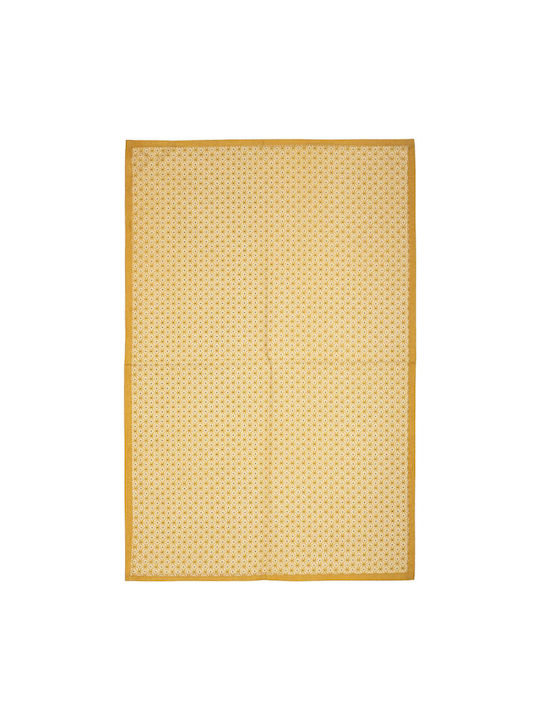 Atmosphera Ποτηρόπανο από 100% Βαμβάκι Ochra 45x70cm 3τμχ