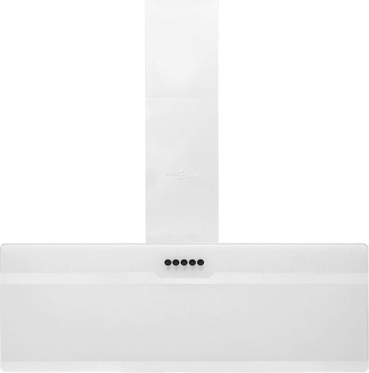 vidaXL Chimney Vent Hood 90cm White