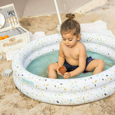 Swim Essentials Terrazzo Kinder Pool Aufblasbar Weiß