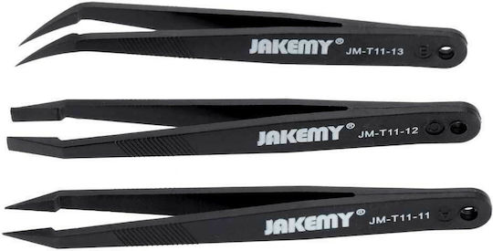 Jakemy Set JM-T11 (JM-T11-11/12/13) Pinzette für Mobiltelefon-Reparaturwerkzeuge 3Stück JM-T11