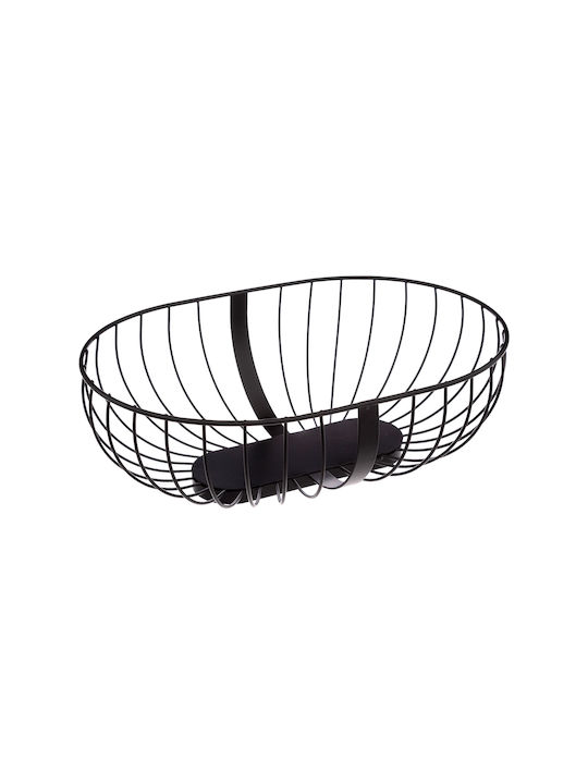 Secret de Gourmet 179788 Fruitieră Metalic Negru 32x21.2x10.5buc