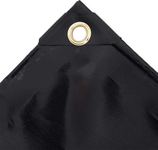 vidaXL Waterproof Tarpaulin 650gr/m² 2x3m. Heavy Duty Black