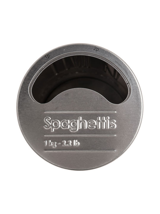 5Five Lebensmittelglas mit Deckel Metallisch Schwarz 1000ml 1 Stück