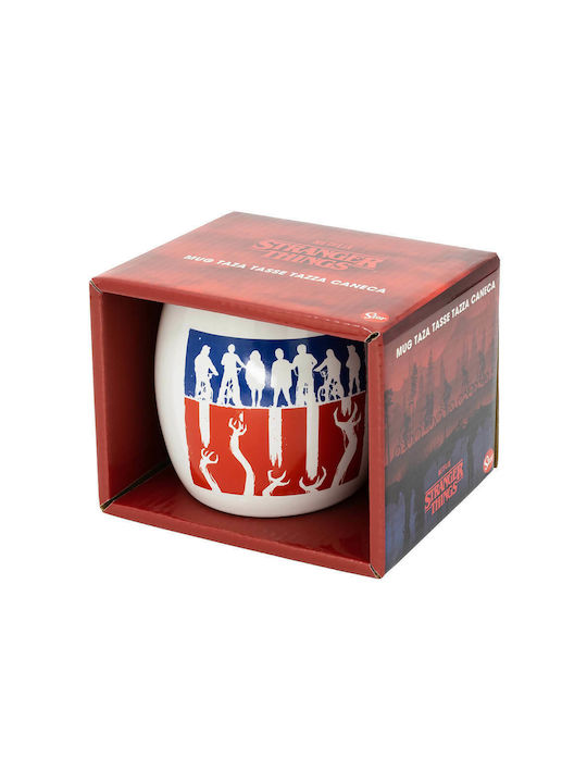 Stor Stranger Things - Upside Down Becher Keramik Weiß 380ml