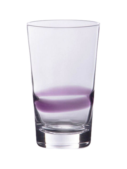 Cryspo Trio Hayman Set Gläser Wasser aus Glas Amethyst 6Stück