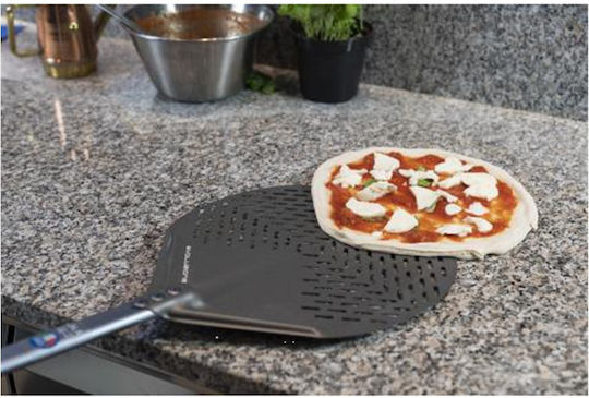 Gimetal Pizza-Schaufel Aluminium Durchlöchert 36x36cm