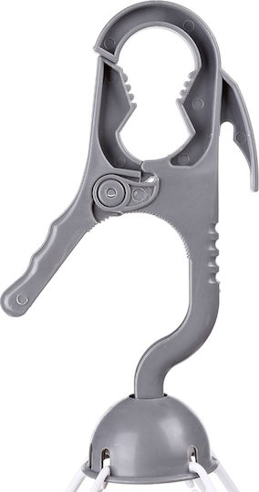 5Five Clothes Hanger 26 Slots made of Plastic 38x29x41.5cm Gray